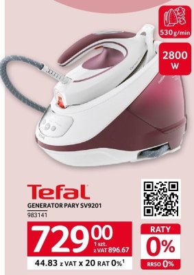 Generator pary Tefal SV9201 promocja w Selgros