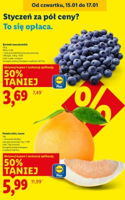 Borówki amerykańskie promocja w Lidl