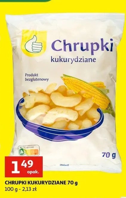 Chrupki kukurydziane Podniesiony kciuk promocja
