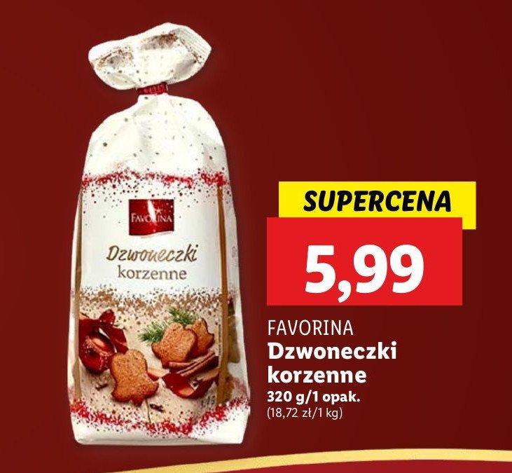 Dzwoneczki korzenne Favorina promocja w Lidl