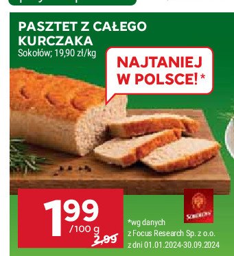 Pasztet z całego kurczaka Sokołów promocja