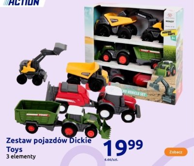 Zestaw pojazdów Dickie Toys 3 elementy promocja w Action