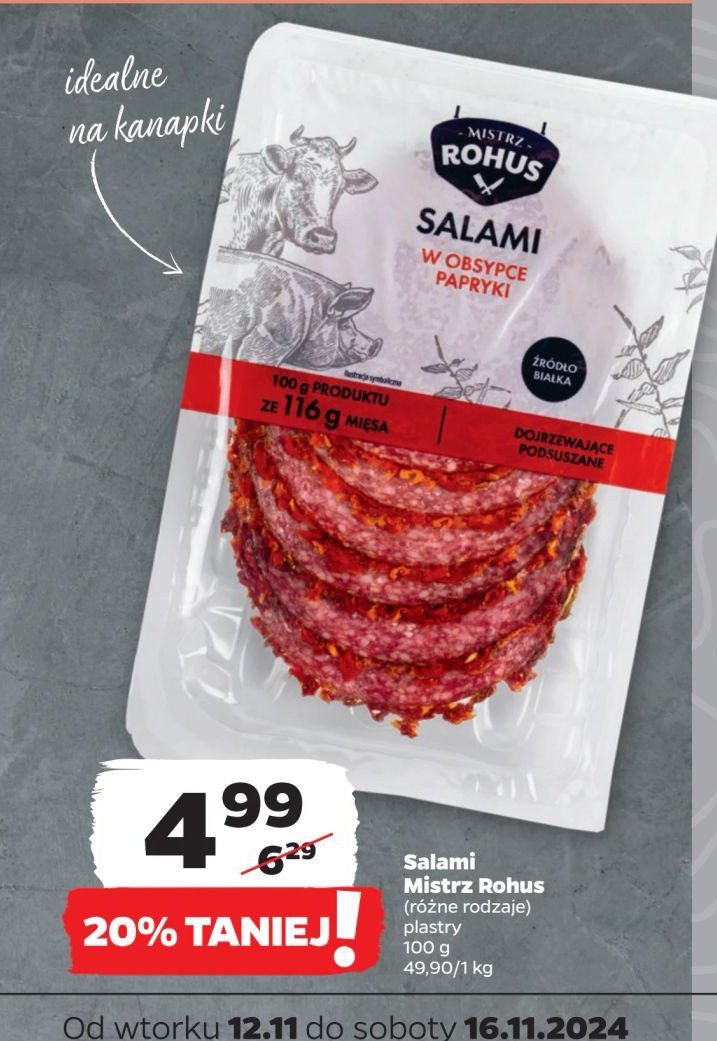 Salami w obsypce papryki Mistrz rohus promocja