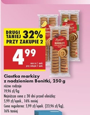 Markizy z nadzieniem cytrynowym Bonitki promocja