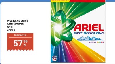 Proszek do prania Kolor Ariel promocja w Dino