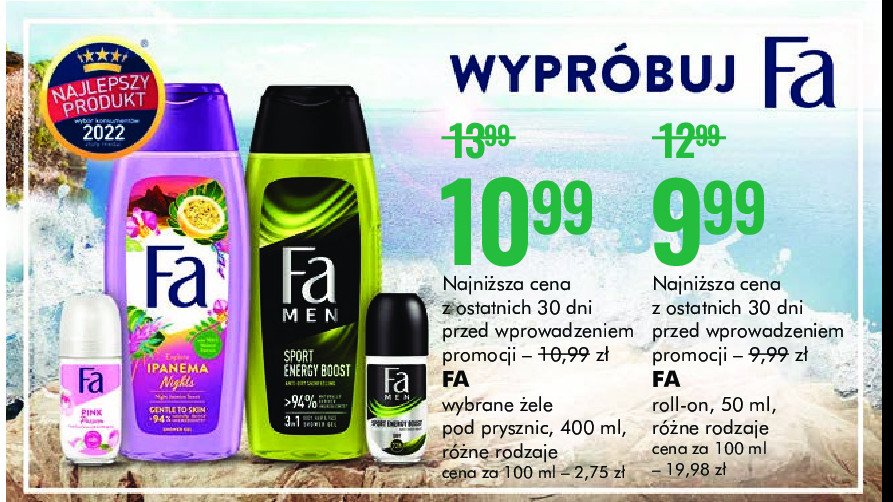 Żel pod prysznic Fa ipanema nights promocja
