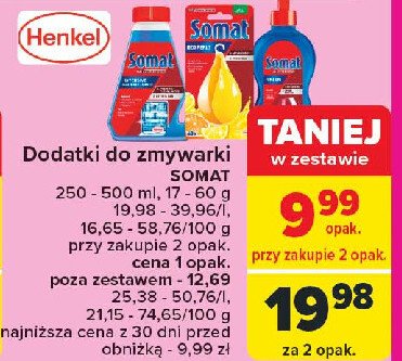 Odświeżacz do zmywarek lemon & orange Somat deo duo-perls promocja