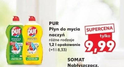Płyn do mycia naczyń PUR różne rodzaje 1,2 l promocja w Kaufland