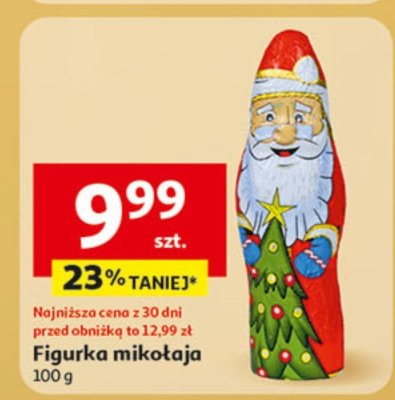 Figurka mikołaja promocja w Auchan