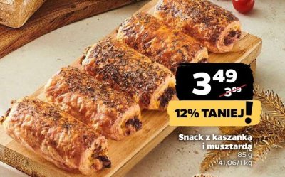 Snack z kaszanką i musztardą promocja w Netto