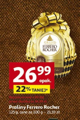 Praliny Ferrero Rocher promocja w Auchan