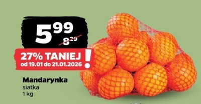 Mandarynka siatka 1 kg promocja w Netto