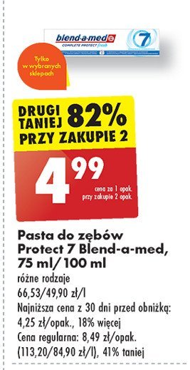 Pasta do zębów extra fresh Blend-a-med promocja