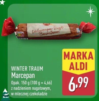 Marcepan Winter Traum z nadzieniem nugatowym promocja w Aldi