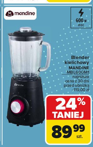 Blender kielichowy mbl600m1-21 Mandine promocja w Carrefour