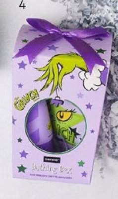 Zestaw - tabletka, konfetti, płyn do kąpieli The Grinch promocja w Rossmann