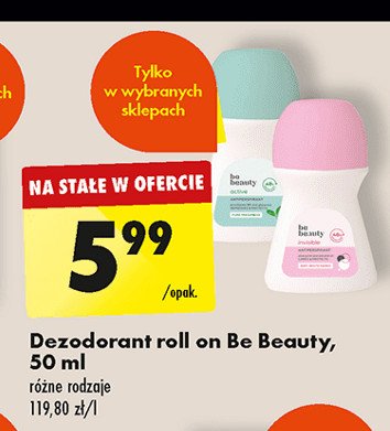 Dezodorant niebieski Be beauty care promocja
