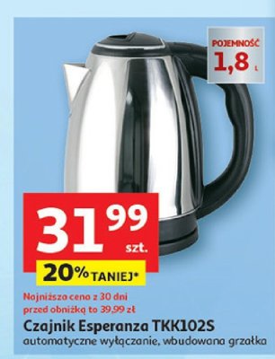 Czajnik Esperanza TKKI02S promocja w Auchan