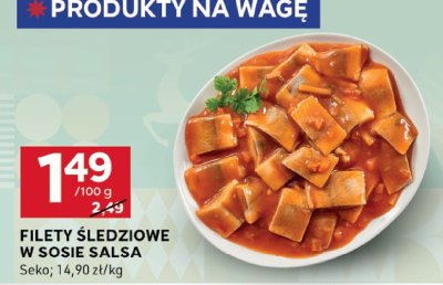 Filety śledziowe w sosie salsa promocja w Stokrotka
