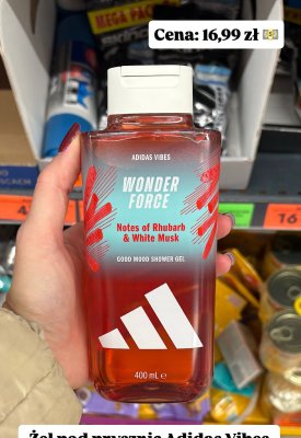 Żel pod prysznic Adidas Vibes Wonder Force promocja w Biedronka