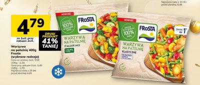 Warzywa na patelnię 400g Frosta (wybrane rodzaje) promocja