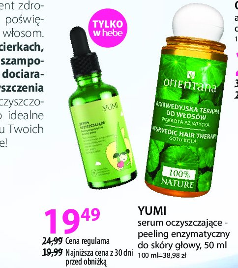 Serum oczyszczające Yumi cosmetics promocja