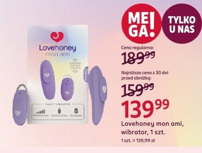 Wibrator Lovehoney mon ami, 1 szt. promocja w Rossmann