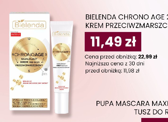 Krem pod oczy Bielenda chronoage promocja