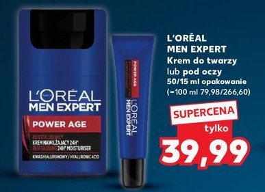 Krem pod oczy rewitalizujący L'oreal men expert power age promocja