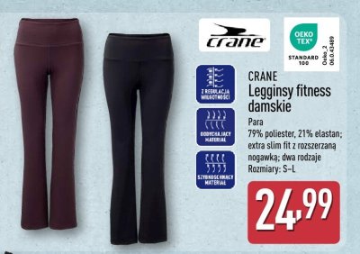 Leginsy fitness damskie CRANE promocja w Aldi