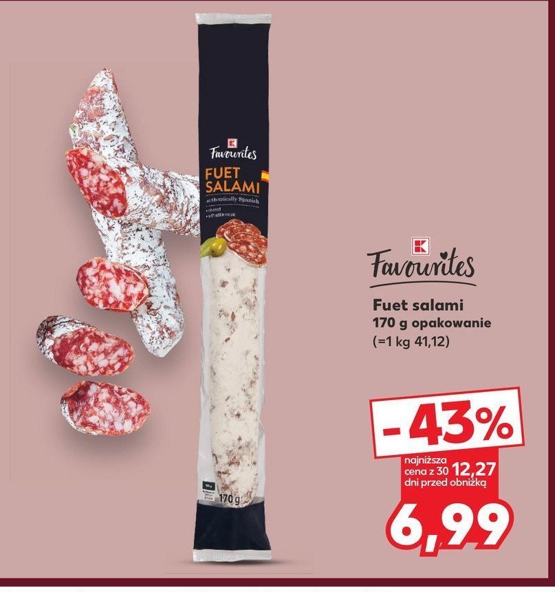 Salami fuet K-classic favourites promocja