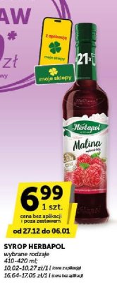 Syrop Herbapol Malina wybrane rodzaje promocja w Groszek
