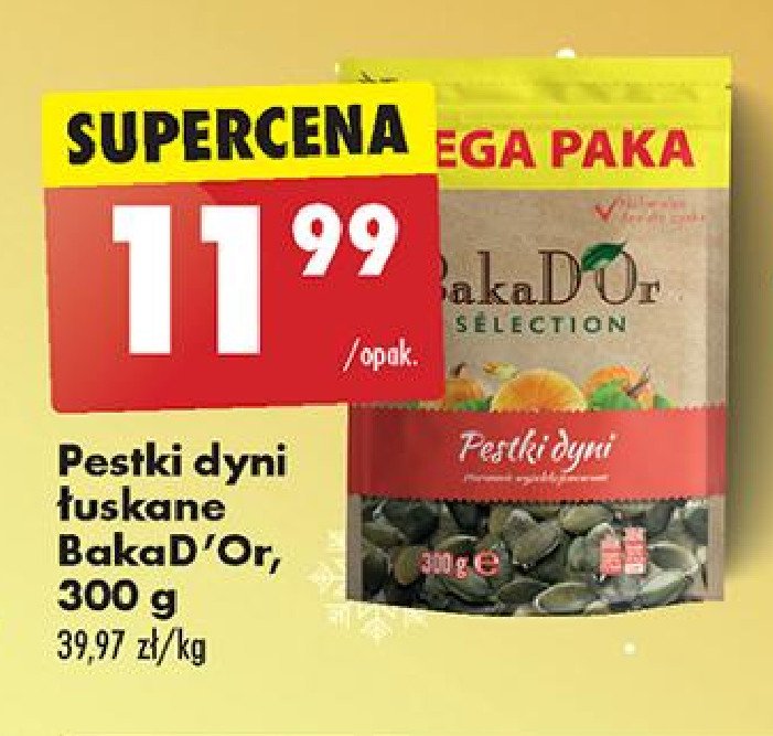 Pestki dyni Bakad'or promocja w Biedronka