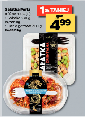 Noodle z kurczakiem w sosie curry Perla promocja