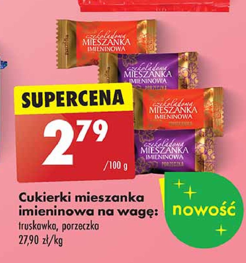 Cukierki mieszanka imieninowa czarna porzeczka Pszczółka promocja