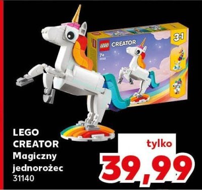 Klocki LEGO CREATOR Magiczny Jednorożec 31140 promocja w Kaufland