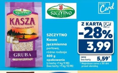 Kasza jęczmienna promocja w Kaufland