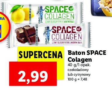Baton cytrynowy Space collagen promocja