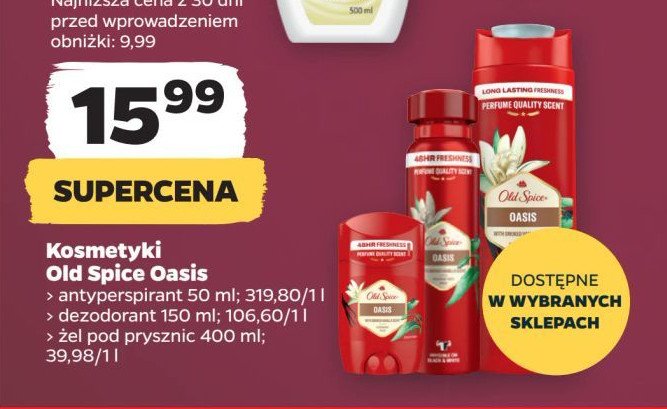 Żel pod prysznic Old spice oasis promocja