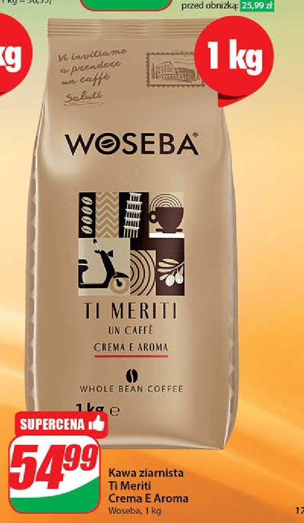 Kawa Woseba ti meriti crema e aroma promocja