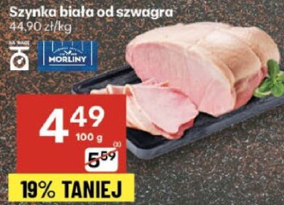 Szynka biała od szwagra promocja w Delikatesy Centrum