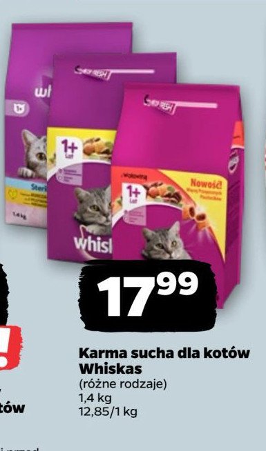 Karma dla kota z kurczakiem Whiskas promocja w Netto