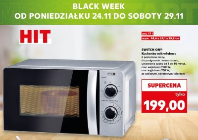 Kuchenka mikrofalowa Switch On promocja w Kaufland