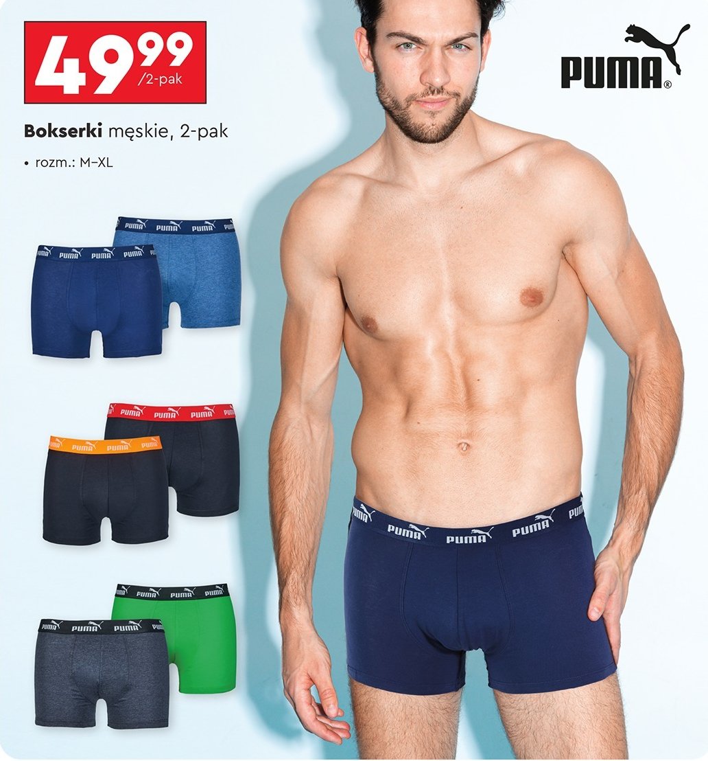 Bokserki męskie m-xl Puma promocja w Biedronka