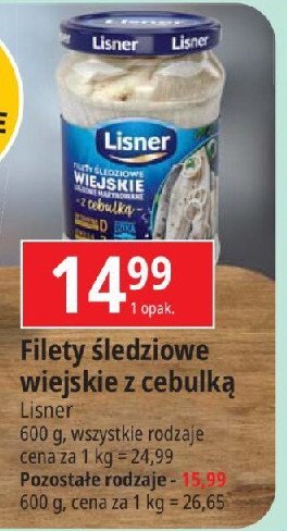 Filety śledziowe z suszonymi pomidorami Lisner promocja