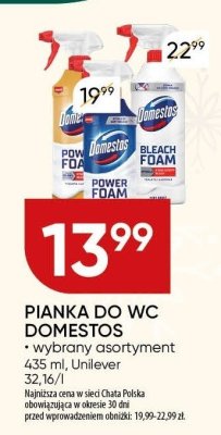 Pianka do WC Domestos promocja w Chata Polska