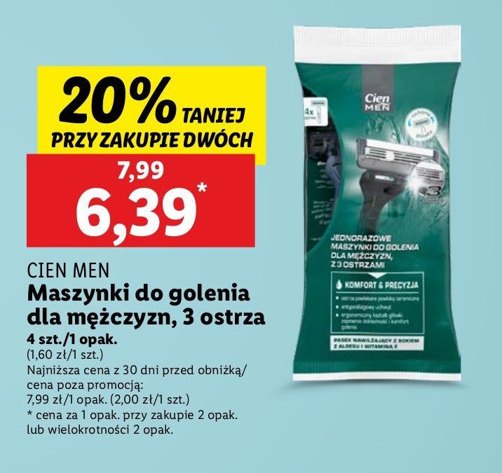 Maszynka do golenia Cien men promocja