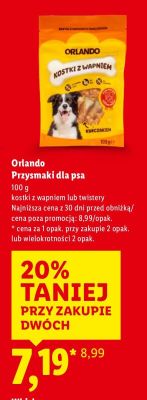 Przysmaki dla psa Orlando promocja w Lidl