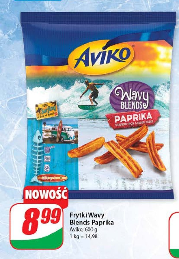 Frytki wavy paprika Aviko promocja w Dino