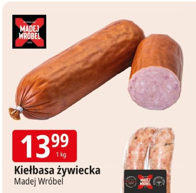 Kiełbasa żywiecka Madej Wróbel promocja w Leclerc